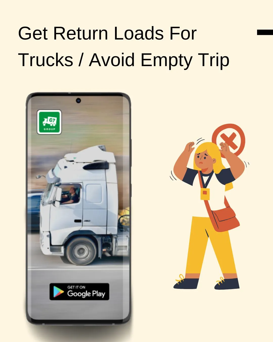 Image to Solve problem of Return Truck Load, Avoid Empty Truck in Return trip