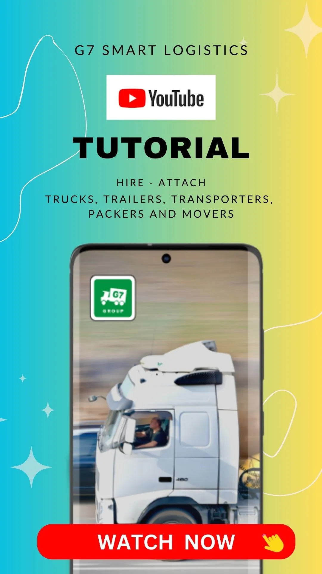 Video How to use G7 Truck booking packers and Movers app introduction
