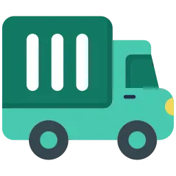 Green Truck Logo with white line to show Hire Loading Vehicles with app in Drug